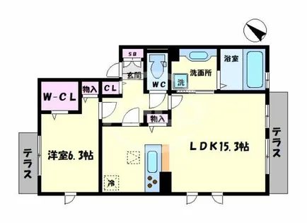 セジュールコートあべのSR【1階】の間取り