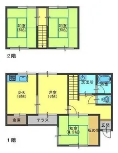 兵庫県姫路市上大野1丁目【一戸建】の間取り