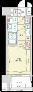 グランカリテ日本橋【6階】の間取り