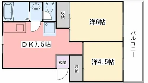 第二青山ハイツ【D-1号室】の間取り
