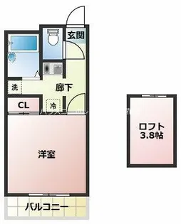 センチュリー武庫元町【2階】の間取り