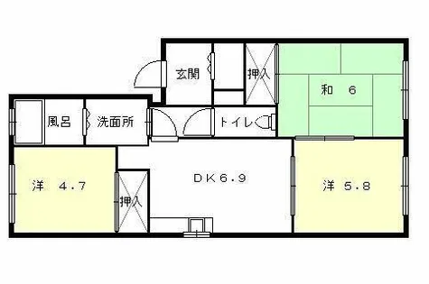 カルネY【101号室】の間取り