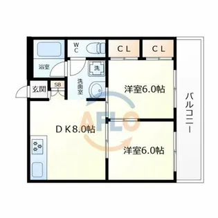 中野ハイツ緑橋【3階】の間取り