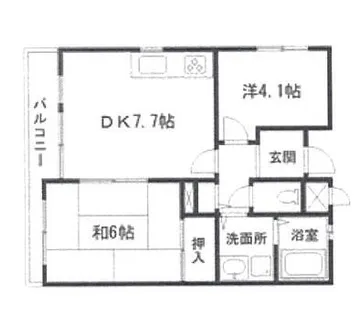 ラメール大塩【101号室】の間取り