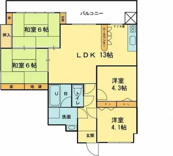ジョイフルマンション【401号室】の間取り