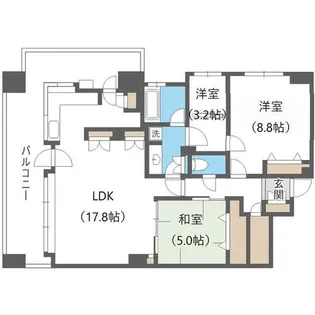 アルス近代美術館ウエスト【6階】の間取り