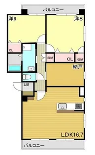 サニーニシウラ【3階】の間取り