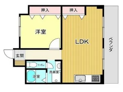 HK81ビル【302号室】の間取り