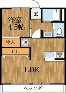 中西ハイツ【2階】の間取り