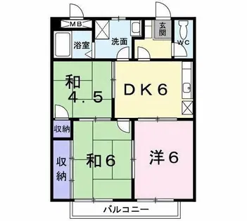 アミ・デ・コアⅤ【2階】の間取り