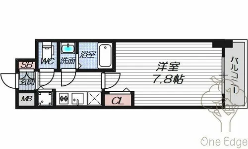 THE RESIDENCE H【6階】の間取り