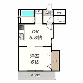 S.field長居【3階】の間取り
