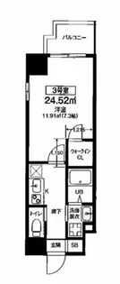 ビガーポリス405同心Ⅲ【3階】の間取り