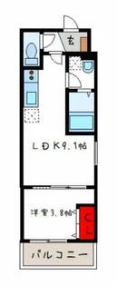 D porta adorable【1階】の間取り