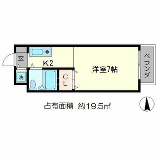 カーサデ下鴨【3階】の間取り