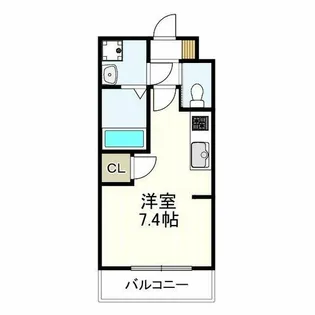 カーサフォルトゥナート羽曳野Ⅱ【1階】の間取り