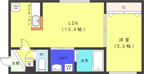 ル・ファール山鼻19条【3階】の間取り