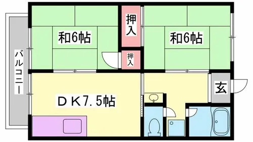 コーポ澤田【2階】の間取り