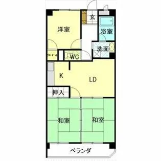 サンシティ小幡【303号室】の間取り