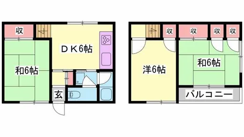兵庫県姫路市北原【一戸建】の間取り