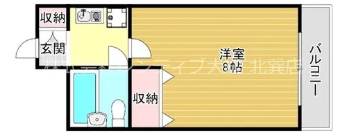 ライオンズマンション今里第2【9階】の間取り