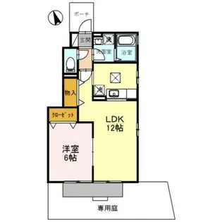 シーショア五色山A棟【1階】の間取り