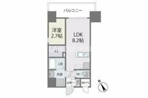 MODERN PALAZZO 博多駅東【6階】の間取り