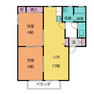 ウィズテリアス A棟【1階】の間取り