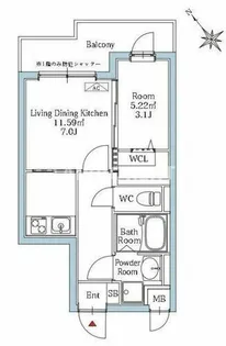 リアンプレミアム室見ステーション【1階】の間取り