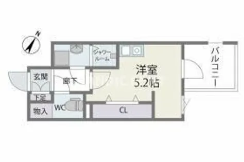 MODERN PALAZZO 天神南Ⅱ【2階】の間取り