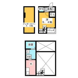 カーサ9名駅【2階】の間取り