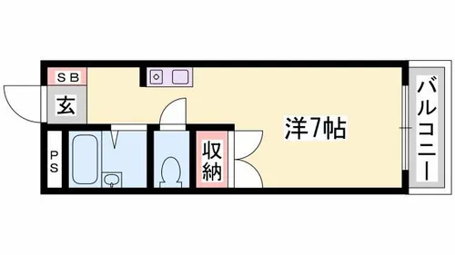 パステルSK【207号室】の間取り