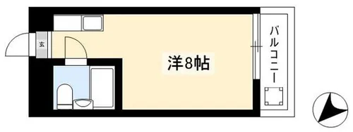 ビラ三秀植田【204号室】の間取り