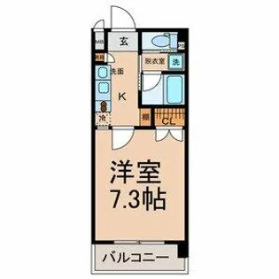 アップルコート一社【2階】の間取り