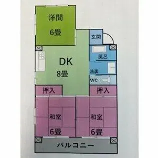ララトップ本山 B棟【2階】の間取り
