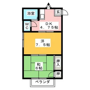 ティアラハイツ【1階】の間取り