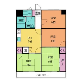 アップヒル野々山ビル(AP-HILL野々山ビル)【3階】の間取り