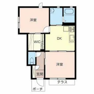 ラ・シャンス【1階】の間取り