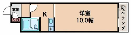 レオーネ寺田町東【6階】の間取り