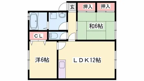 ボンヌシェール矢倉【B203号室】の間取り