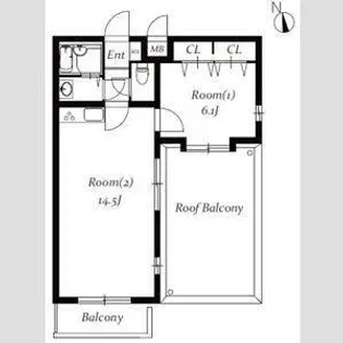 城木館【4階】の間取り