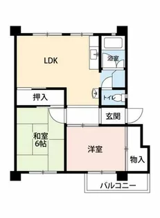 公社賃貸SMALIO 三原台【2-401号室】の間取り