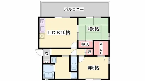 兵庫県姫路市広畑区才【アパート】の間取り