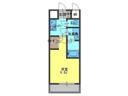 エスリード大阪上本町ブランシュ【7階】の間取り