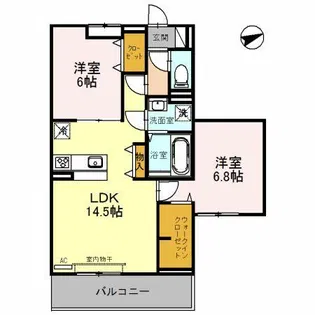 レジデンス今川【3階】の間取り