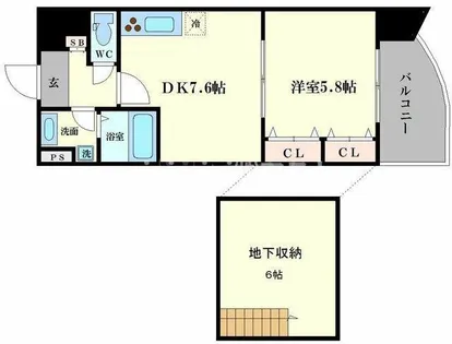 ゼウス月光【1階】の間取り