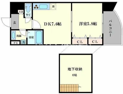 ゼウス月光【1階】の間取り