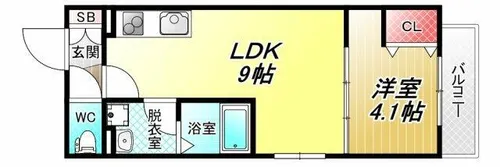 D porta nobel【2階】の間取り