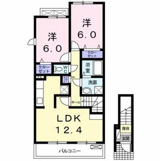 エスペランサ【2階】の間取り
