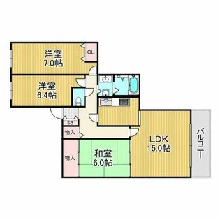 上ヶ原TWENTY EIGHT【4階】の間取り